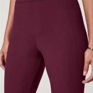 SPANX Deep Burgundy kickflare pants